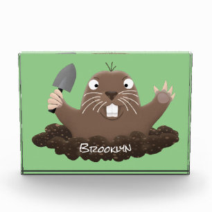 Bloc Photo Drôle gopher de poche creusant dessin dessin de de