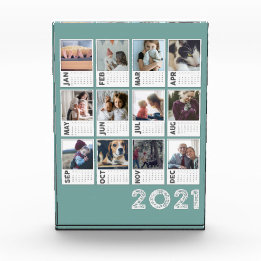 Bloc photo du calendrier personnalisé 2021