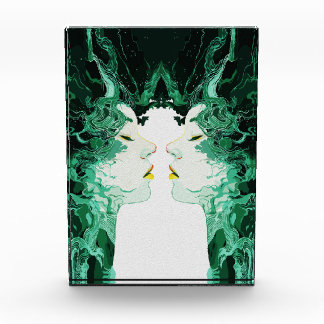 Bloc Photo Dualité Ethérée - Réflexion surréaliste miroir