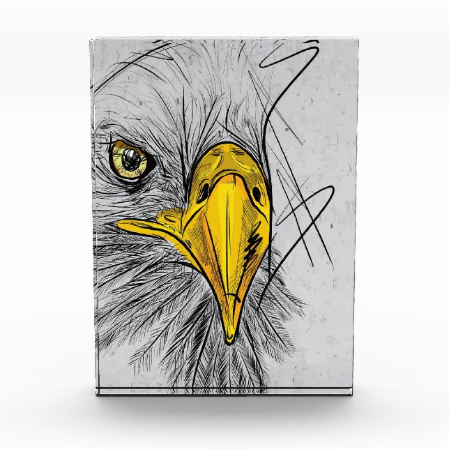 Bloc Photo Eagle croquis Face Art (Devant)