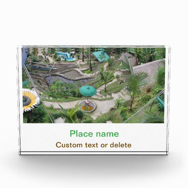 Bloc Photo eau océan plage photo ajouter nom texte place été (Devant)