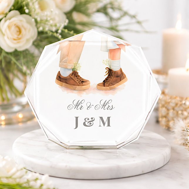 Bloc Photo Elegant Keepsake Newlyweds Gift Bride Groom  (Créateur téléchargé)