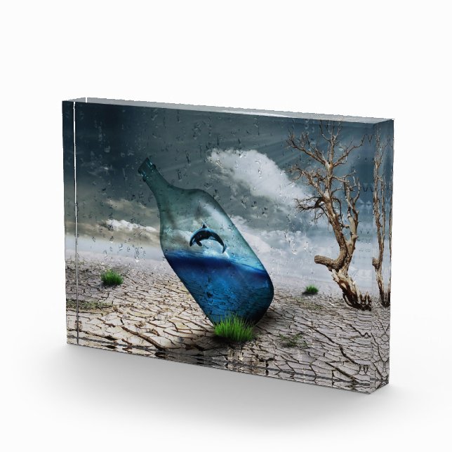 Bloc Photo Enflure d'épaulard en bouteille (Droite)