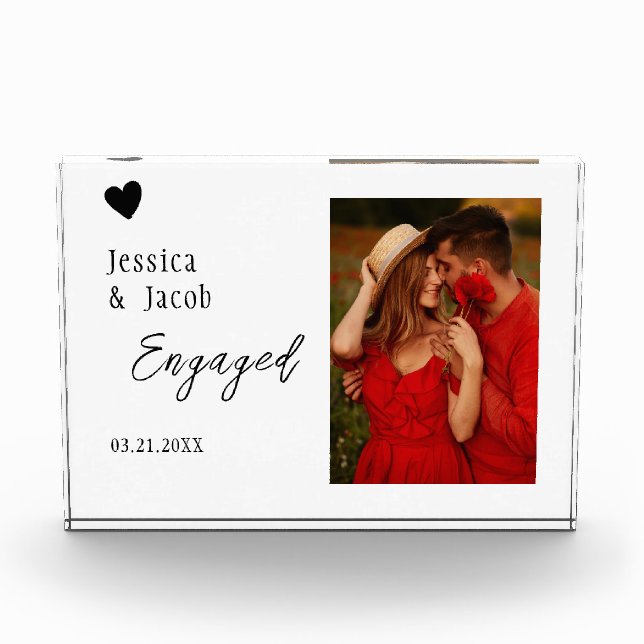 Bloc Photo Engagement Gifts for Couple Newly Engaged Gift (Devant)