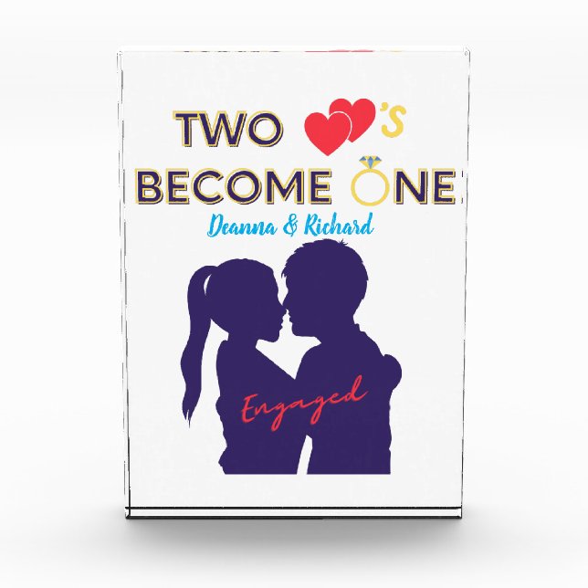 Bloc Photo Engagés, Deux Cœurs Deviennent Un (Devant)