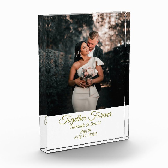 Bloc photo et nom du Mariage fiançailles (Gauche)