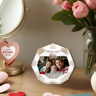 Bloc Photo Faith Hope Love Modern Beige Family