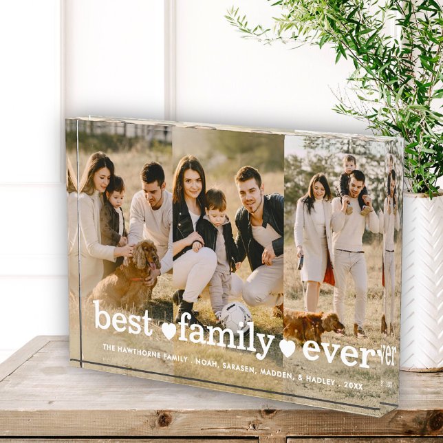 Bloc Photo Famille Moderne Simple Script Photo Collage (Créateur téléchargé)