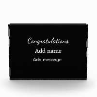Félicitations ajouter un message de nom simple dip