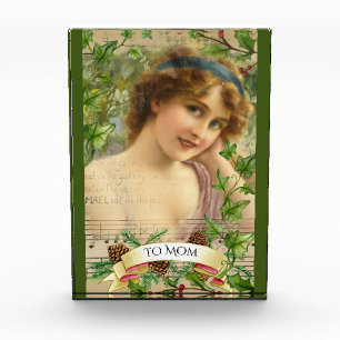 Bloc Photo Femme victorienne en détresse dans le jardin