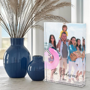 Bloc Photo Fête de la famille Nom photo moderne Décor perso