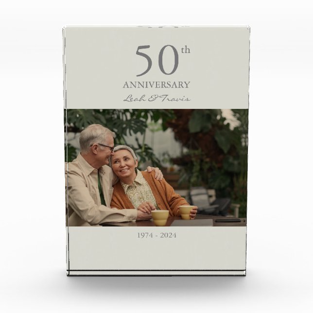 Bloc Photo Fête de mariage personnalisée minimaliste moderne (Devant)