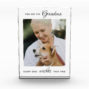 Bloc Photo Fête des mères de grand-mère de chien pour anim