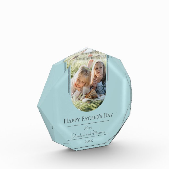 Bloc Photo Fête des pères photo Arch moderne | TURQUOISE (Gauche)