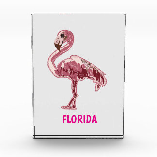 Bloc Photo Flamingo gemalter pinker Flamingo 
