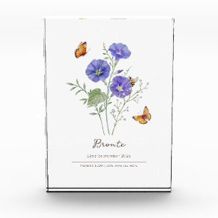 Bloc Photo Fleur du mois de naissance de Morning Glory