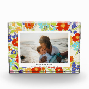 Bloc Photo Fleur sauvage peintre photo cadeau de la fête des