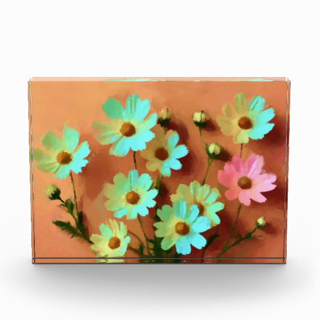 Bloc Photo Fleurs Zinnia Elegans (Devant)