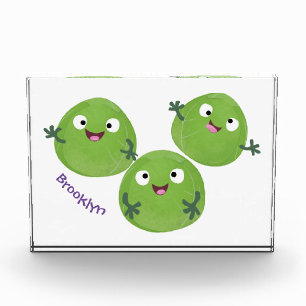 Bloc Photo Funny Brussels sprouts légumes caricature