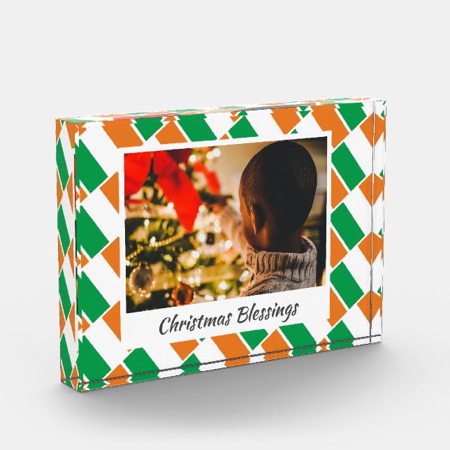 Bloc Photo Garde de Noël de DRAPEAU IRLANDE moderne (Gauche)