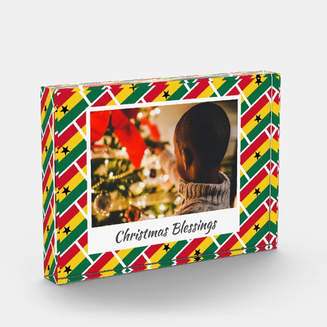 Bloc Photo Garde de Noël moderne GHANA FLAG (Gauche)