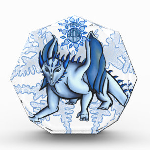 Bloc Photo Glace Sapphire "Obtenez Votre Propre Dragon"