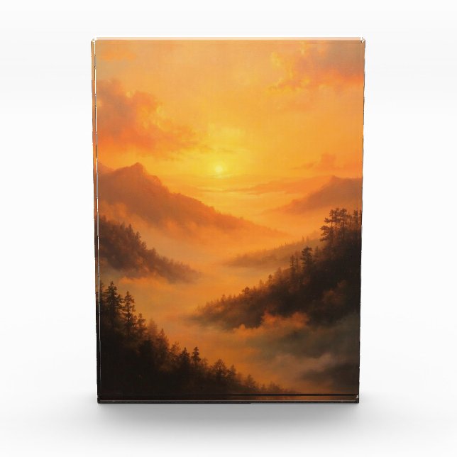 Bloc Photo Golden Valley Sunrise (Devant)