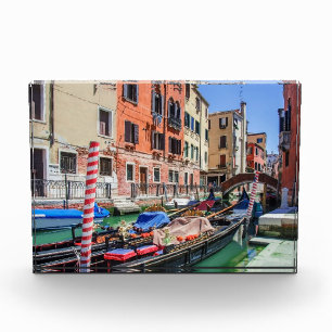 Bloc Photo gondole traditionnelle à Venise