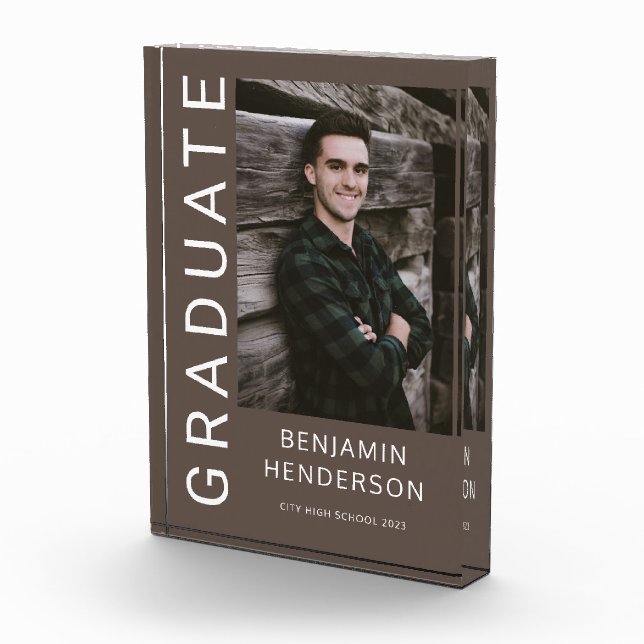 Bloc Photo Graduation Garçon moderne (Droite)