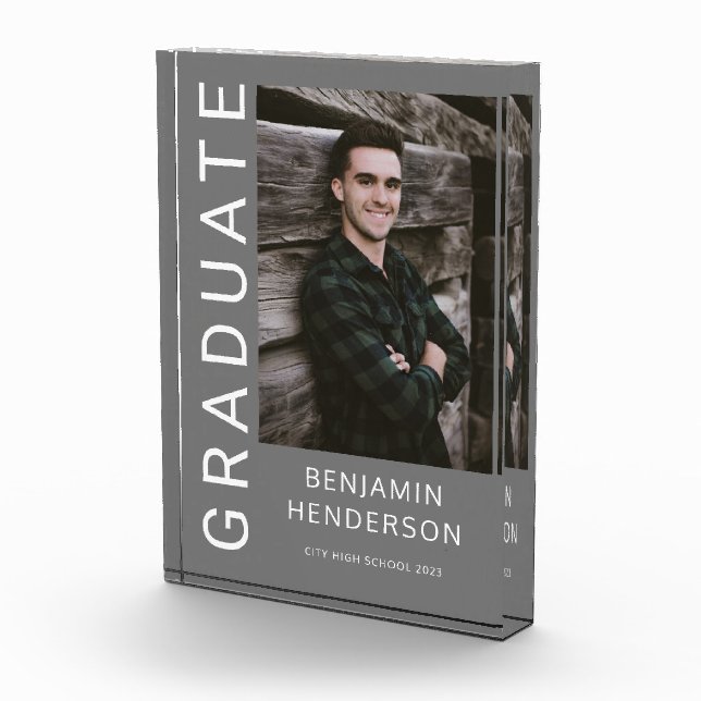 Bloc Photo Graduation Garçon moderne (Droite)