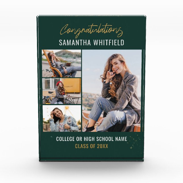 Bloc Photo Graduation Green 2024 Grad (Devant)