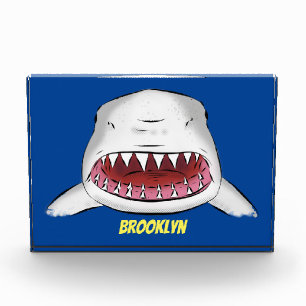 Bloc Photo Grand requin blanc moyen dessin animé