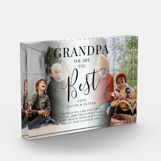 Bloc Photo 'GRANDPA' vous êtes les Meilleures Photos, Nom/s e (Gauche)