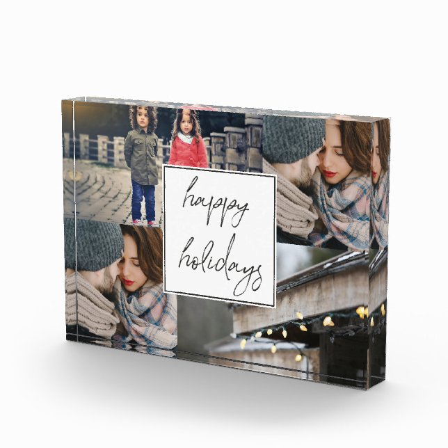 Bloc Photo Happy Holidays Four Photo Collage (Droite)