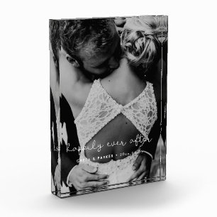 Bloc Photo Heureux toujours après mignon mariage lunatique