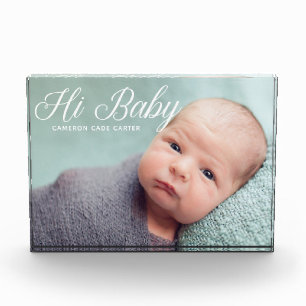 Bloc Photo Hi Baby Chic Faire-part de naissance Keepsaké