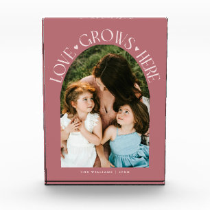 Bloc Photo Ici pousse l'amour Moderne Arch Rose
