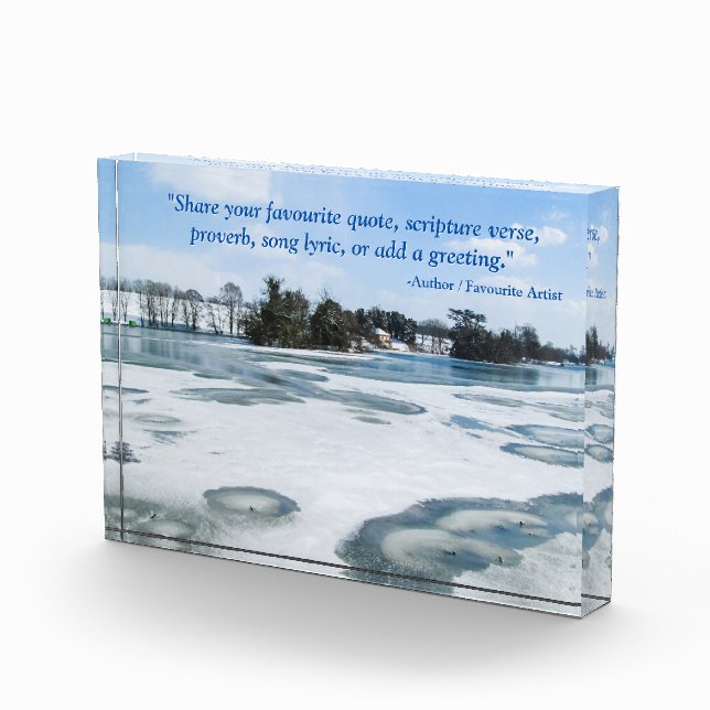 Bloc Photo Icy English Lake - Personnalisé (Droite)