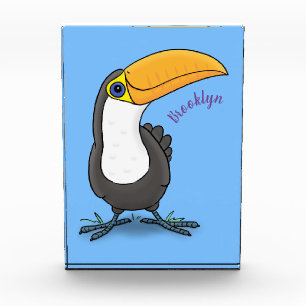 Bloc Photo Illustration de dessin humoristique du toucan joye