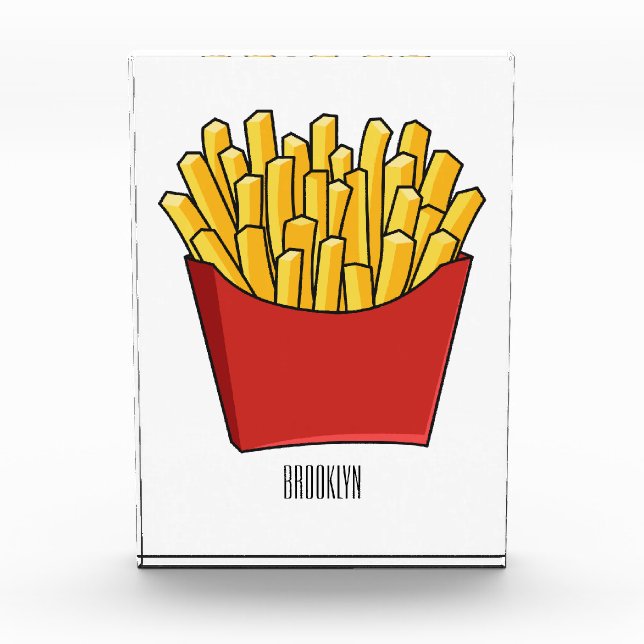 Bloc Photo Illustration de frites (Devant)