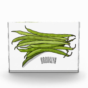 Bloc Photo Illustration de haricots verts