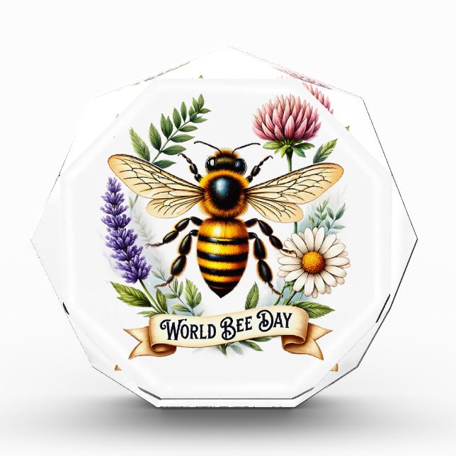 Bloc Photo Illustration de la Journée mondiale des abeilles a (Devant)