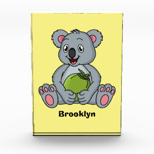 Bloc Photo Illustration de la koala de Cute et de la noix de