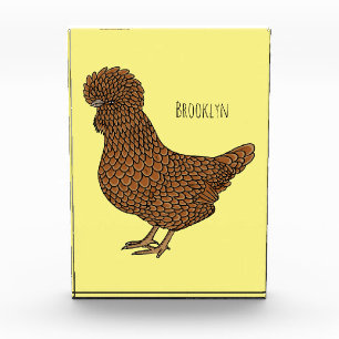 Bloc Photo Illustration de poulet à la polis chamois