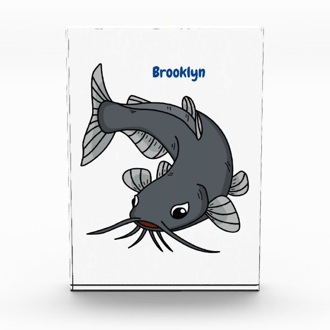 Bloc Photo Illustration du poisson-chat mignon (Devant)