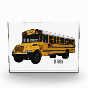 Bloc Photo Illustration d'un autobus scolaire