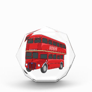 Bloc Photo Illustration d'un bus à deux étages