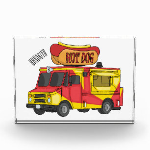 Bloc Photo Illustration d'un camion de nourriture pour chien 