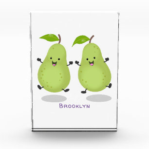 Bloc Photo Illustration d'une paire de poires mignonne