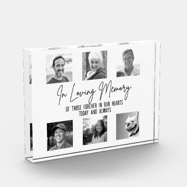 Bloc Photo In Love Memory Custom 6 Photo Mariage Memorial (Gauche)